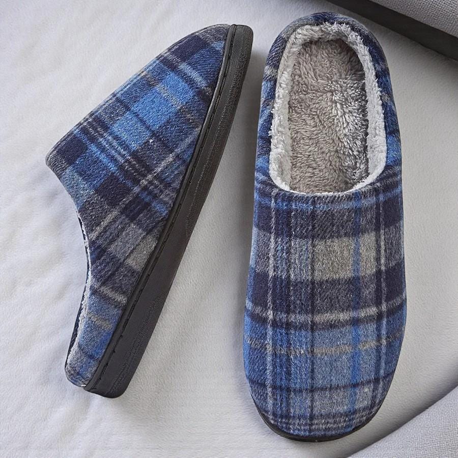 Pantuflas Clásicas de Hombre con Espuma de Memoria – Cálidas y Relajantes