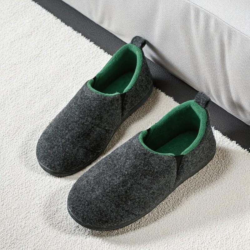 Pantuflas Cómodas para Hombre – Zapatos de Casa de Felpa con Memoria