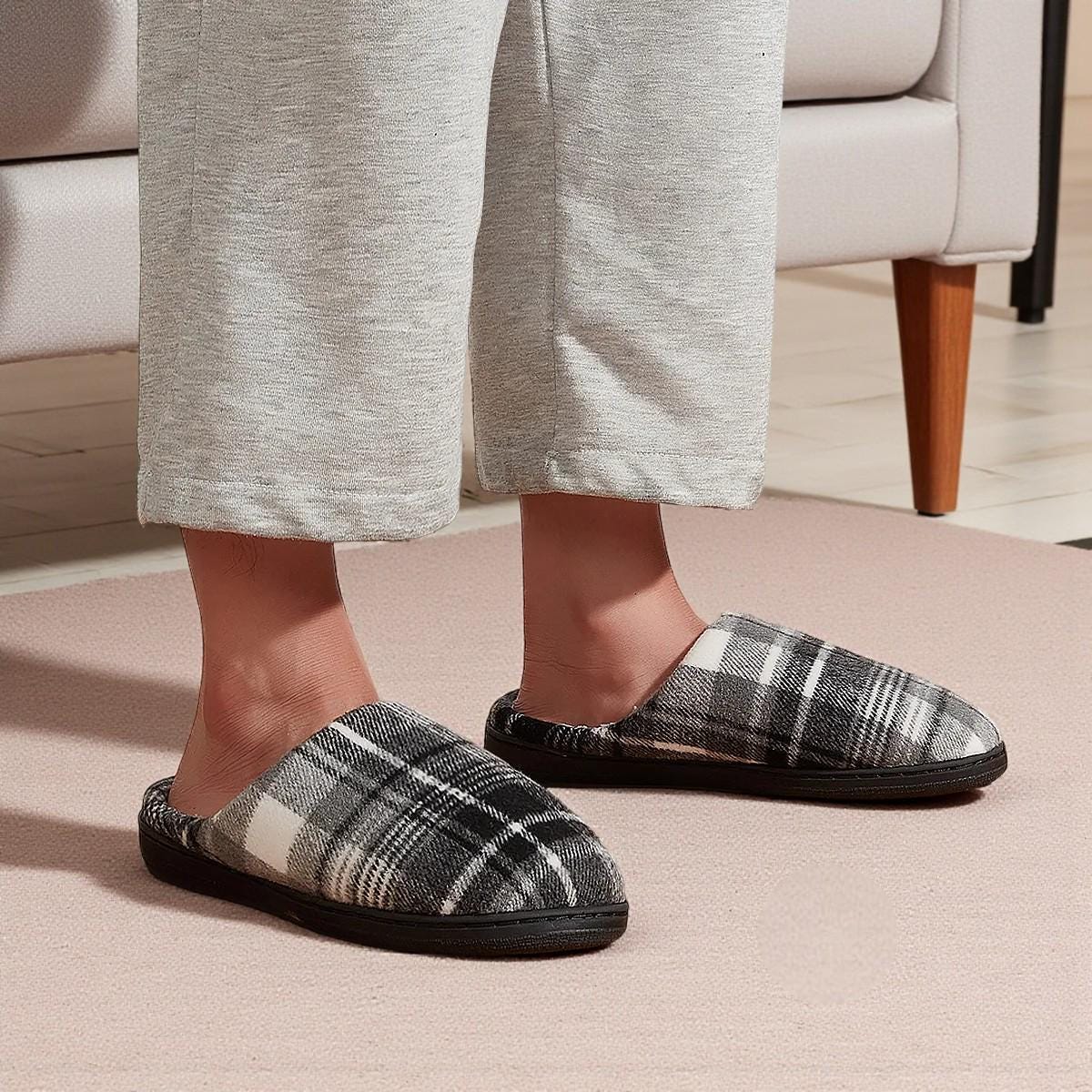 Pantuflas Clásicas de Hombre con Espuma de Memoria – Cálidas y Relajantes