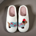 Pantuflas Suaves Dachshund Perro Salchicha para Mujer – Pantuflas de Felpa