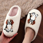 Pantuflas Suaves para Amantes de Perros – Calzado Indoor Beagle para Mujer