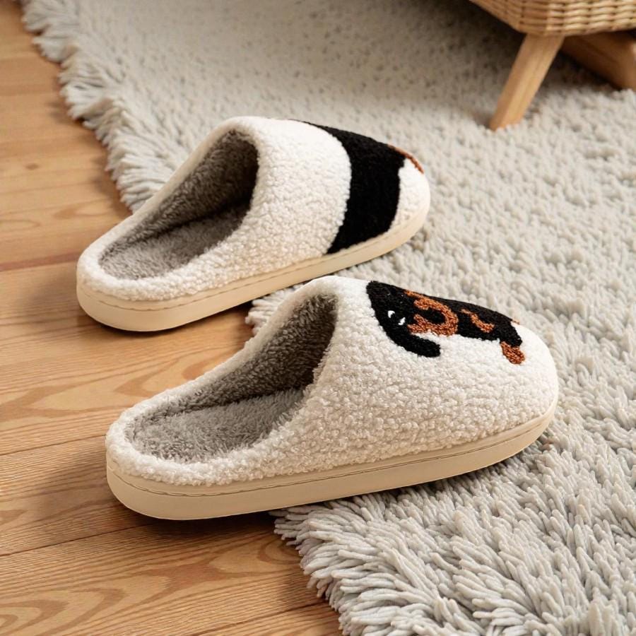 Pantuflas para Mujer Dachshund – Pantuflas Suaves de Perro Salchicha para Interior
