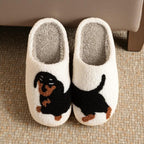 Pantuflas para Mujer Dachshund – Pantuflas Suaves de Perro Salchicha para Interior