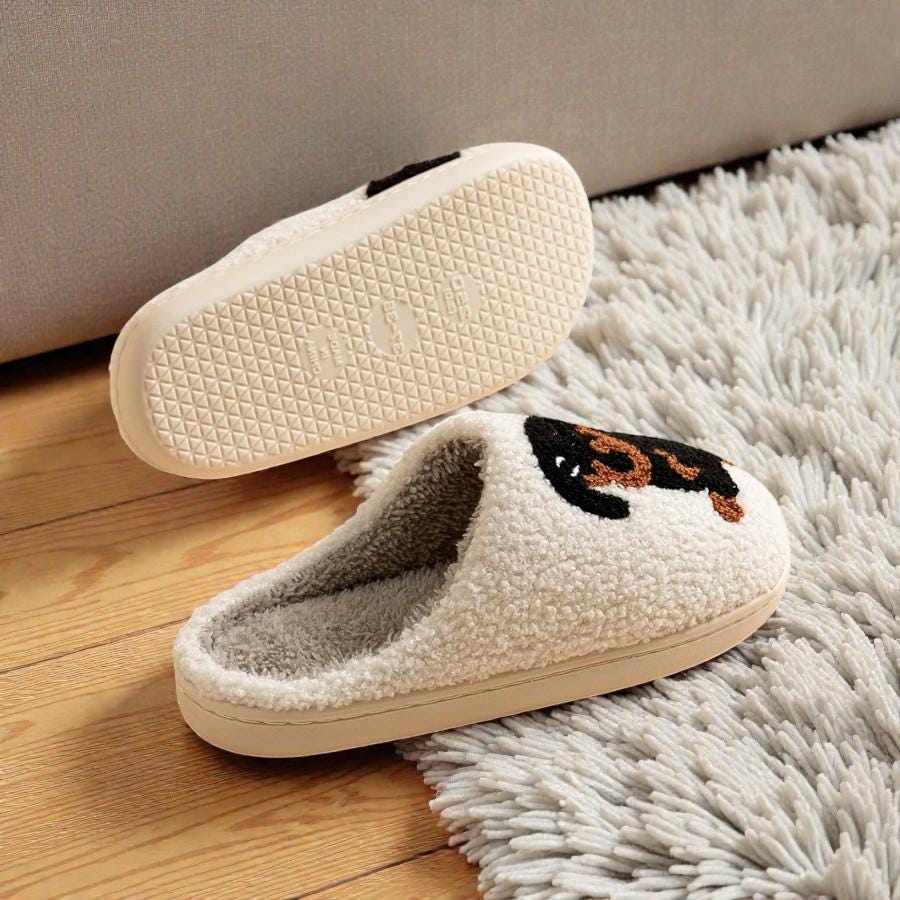 Pantuflas para Mujer Dachshund – Pantuflas Suaves de Perro Salchicha para Interior