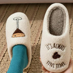 Pantuflas Espresso Martini – Pantuflas de Algodón Suave para Mujer