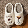 Pantuflas Espresso Martini – Pantuflas de Algodón Suave para Mujer